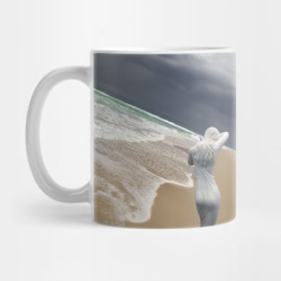 A Perfect Girls Figure, Le Porge Beach, France Mug